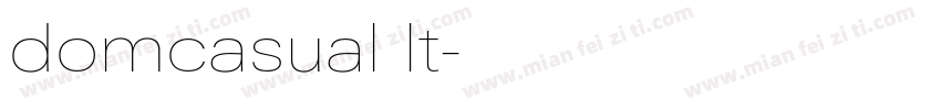 domcasual lt字体转换
